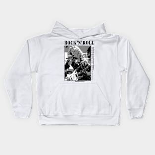 Anime Punk Rock Band Black and White Manga Kids Hoodie